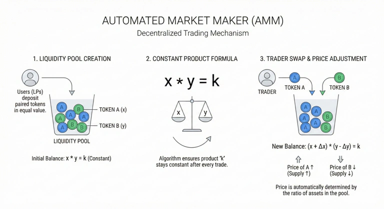 What is an AMM (Automated Market Maker)?